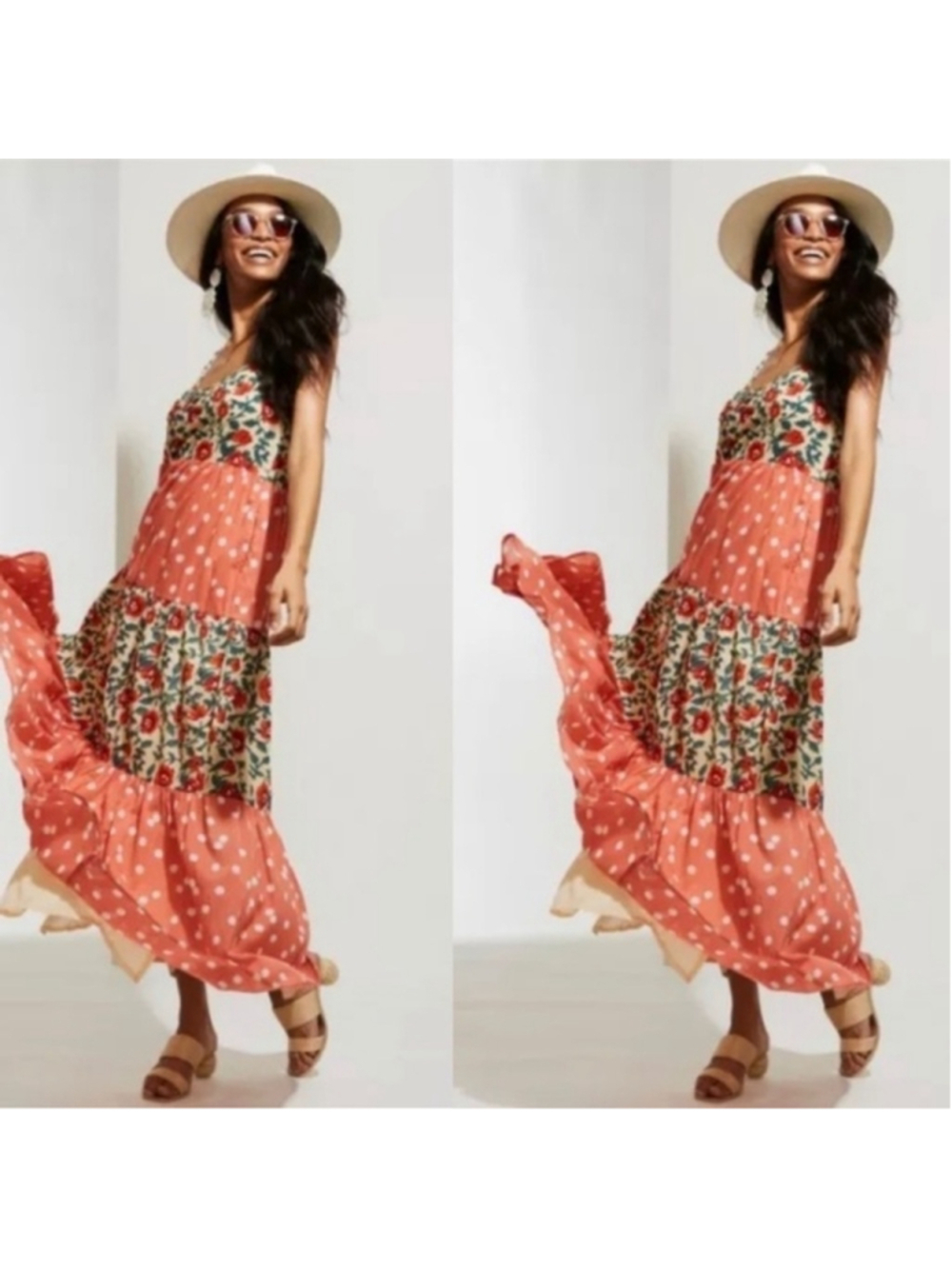 Roller Rabbit VINE FLORAL DAKOTA Maxi size L ALTERED
